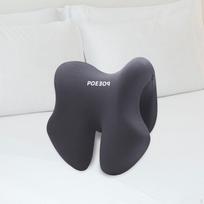 Lightweight Neck Rest Pillow, Memory Foam for Travel and Office Use tamsiai pilka spalva