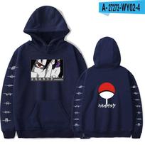Japoniški Anime Naruto Hoodies Vyrams Kawaii Harajuku Manga Grafiniai Uchiha Itachi Sasuke Spausdinti Streetwear Megztiniai Unisex Puloveriai Viršutiniai Drabužiai XXXL tamsiai mėlyna spalva