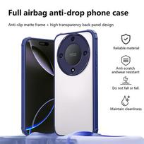 For Honor X8B X8 5G Anti-fall Luxury Transparent Case For Honor X9A X9B X9C X9D Soft TPU Silicone Back Cover For Honor X9d Cases Honor X9d mėlyna