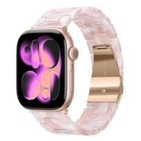 Prabangus dervos dirželis Apple Watch Ultra 3 2 49mm 11 10 42mm 46mm grandinėlės apyrankė iWatch Series 9 7 8 45mm 41mm 6 5 SE3 40mm 44mm Ultra 3/2/1 49mm beige