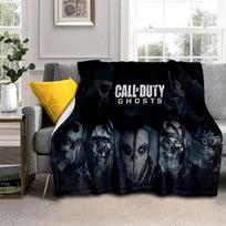 3D Call of Duty, COD žaidimas, Žaidėjo HD pledas, Minkštas metamas pledas namams, miegamajam, lovai, sofai, iškylai, kelionei, biurui, uždangalas vaikams 75x90cm gray