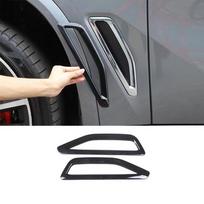 2x Black Side Fender Air Vent Trim Cover Left & Right For BMW X5 G05 - black