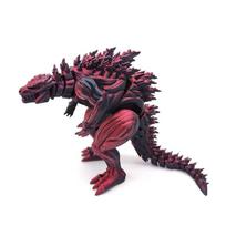 3D Spausdintas Raumenų Dinzauras Veiksmo Figūrėlė Mini Žaislai Monstro Figūrėlė Sąnarių Modelis Judantis Besisukantis Stalo Puošmena Vaikų Dovana 14cm black
