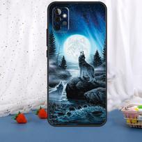 Gyvūnas Vilkas Galaktika Skirta Samsung Galaxy A36 A26 A16 A05 A06 A54 A34 A14 A22 A32 A52 A55 A35 A15 A53 A13 A56 Dėklas Samsung A52S 5G gray