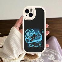 A-avatar The Last Airbenders Leather Phone Case For IPhone 16 15 14 13 12 11 Pro Max Plus Shockproof Cover iPhone 16 plus white