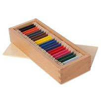 1/2/3 Spalvų lentelė Medinė ikimokyklinio amžiaus žaislas Montessori Sensorinis medžiaga Mokymosi spalvų planšetės dėžutė Švietimo mokymosi žaislai brown