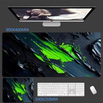 Abstract Fluid Gaming Mouse Pad Desk Gadgets Mouse Mat Office Accessories Mousepad Xxl Mouse Carpet Computer Mat Gaming Setup 30cmx80cm(11.8x31.5inch) green