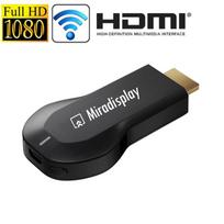Miradisplay WiFi HDMI Display Dongle / Miracast Airplay DLNA Display Receiver Dongle(Black) juoda