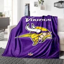 Minnesota Vikings Logotipo Spausdinimo Flanelinis Antklodė Aukštos Kokybės Šiltas Patogus Apklotas Visais Metų Laikais Puikiai Tinka Dovanoms Namų Dekoras 150cm x 200cm
