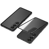Shockproof Metal Phone Case For Sony Xperia 1 V II Aluminium Alloy Metal Frame Hard Matte Bumper Cover for Xperia 1 VI 1 V Sony Xperia 1 V juoda