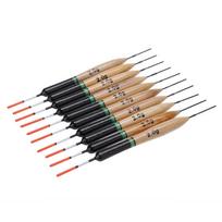 10PCS 2g Fishing Floats Paulownia Wood Fishing Pole Float Portable Fishing Bobbers  Night Fishing 10PCS-14cm/2g