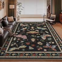Insect Print Area Rugs, Non Slip Washable Rugs for Living Room,Modern Bedroom Rug Under Bed Large Carpet for Room Decor 50x80cm