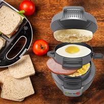 Sandwich Maker Small Toastie Cheese Multifunction Baking Machine Red pilka spalva