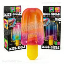 Schylling Needoh Nice Cube & Nice-Sicle Soft Squeeze Fidget Toy Sensory Anti-Anxiety Stress Relief Focus Aid For Adhd Individuals Kids Adults orange