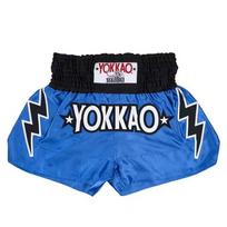 YOKKAO Muay Thai Shorts MMA Boxing Kickboxing Training Gym Fight Sports Wear Kids XL Recommended Height 120cm mėlyna