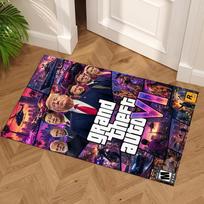 Grand Theft Auto Floor Mat Design for Hallway Outdoor Bedrooms Entryway Anti-slip Rug Office home decor Spiritual Gift 60cmx90cm