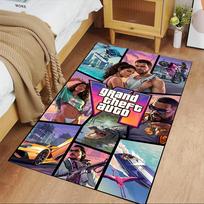 Grand Theft Auto Floor Mat Design for Hallway Outdoor Bedrooms Entryway Anti-slip Rug Office home decor Spiritual Gift 100cmx120cm