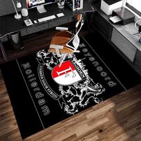 1pc Feyenoord Rotterdam logo Print Area Rug - Soft,Washable Non-Slip Indoor Mat for Office Chairs,Living Room,Home Office Decorative Rug 40cmx60cm