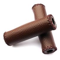 Bike Bicycle Handlebar Grips Vintage Bicycle Grips Retro Cycling Grip Leather Bicycle Grips kava