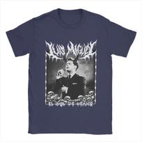 Luis Miguel El Sol De Mexico Metal Dark Lettering T-Shirts Men 100% Cotton Tee Shirt Short Sleeve T Shirts Party Clothing M gray