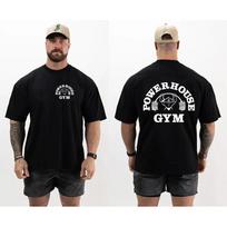 Summer Gym T-Shirts Cotton Oversized Men T Shirt Graphic Print Sport Women Tee High Quality Fashion Men's Clothes XXXL gray