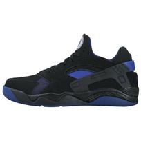 Nike Air Flight Huarache Comfortable Soft Durable Low-Top Retro Basketball Shoes Men sneaker Black Blue 819847-003 40 black
