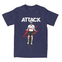 Summer Tadej Pogacar Cycling Pogi Team T Shirt Beach Streetwear T Shirts Cotton Tour-De France Tshirt For Men Short Sleeve Tops M gray