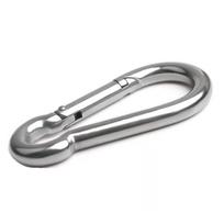 High-Strength Steel Spring Hook for Tent and Sunshade Securement gray