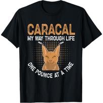 Caracal Floppa Cat Big Caracal Floppa African Animal T-Shirt(7) XXXXL juoda