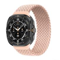 Braided Solo Loop for Samsung Galaxy watch ultra Strap 47mm Accessories sport nylon belt bracelet Galaxy watch 7 ultra band 47mm galaxy watch 7 ultra&L gray