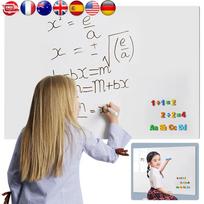 Magnetic Whiteboard Contact Paper Removable Whiteboard Stick on Wall Erasable Surface for Teaching Training Office and Home Use United States beige