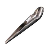 Birdseed Shovel with Dam-board Easy to Use Feeds Stainless Steel Pet Cage Parrot Bird Food Scoop Feeding Tool Garden Supplies L gray