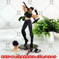 JoJo's Bizarre Adventure Joseph Joestar GK Action Figure Double Heads And Hands 27-30cm Anime Statue Desktop Decor Collectible with box beige