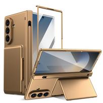 Samsung Galaxy Z Fold 8 Ultra Case, Card Holder, with Glass for External Screen, Gold