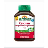 Jamieson Canada Direct Shipping Jamieson Calcium Magnesium Vitamin D3 Large 500 Tablets - 2 Bottles (Canadian Domestic | 2 Bottles 2 pcs