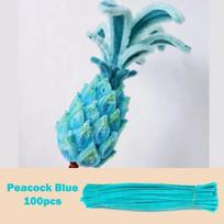 Plush Stick 100pcs Twisting Bar Chenille Stems Wire Pipe Kids Toys DIY Strips Creative Hobby Material Stem Iron Felt Wires 30cm x 0.6cm