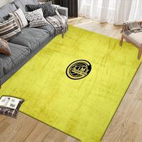 LIMT Flannel Pattern Square Carpet,Area Rug,Carpet Rug for Living Room Bedroom Sofa Playroom Decor,Non-slip Floor Mat 80x120cm( 31x47in)
