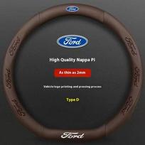 Ford Mondeo F150 Fusion Mustang EXPLORER ESCAPE EDGE Fiesta Focus Kuga Ranger Car 3D Embossing Carbon Fiber j176 Steering Wheel Cover