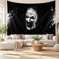 Terrifier Art the Clown Wall Tapestry Home Decor Hanging Cloth Art Background Tapestry for Bedroom 130cmx150cm