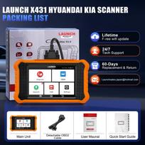 Automobilio diagnostikos skaitytuvas LAUNCH X431 Elite V3.0 Hyundai, Kia automobiliams, dvikryptis skaitytuvas, visų sistemų diagnostikos skaitytuvas, ECU kodavimas, nemokamas atnaujinimas Lifetime free update