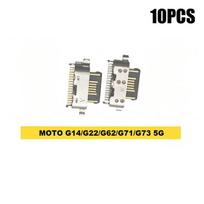 10Pcs Type C Micro Usb Charging Dock Port Connector For Moto G54 G55 G24 G04 G14 G05 E15 G15 MOTO G14 G22 G62 yellow