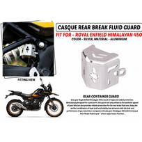 Fit For Royal Enfield  New Himalayan 450 Casque Rear Break Fluid Guard Silver