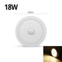 Led Panel Lemp Down Light Paviršiaus montuojamas modernus Led lubų šviestuvas 6W 12W 18W 85-265V Virtuvės Vonios Judesio Sensor PIR Išmanioji lempa 18W šilta balta spalva