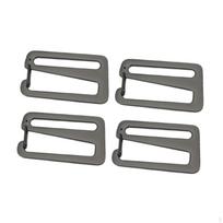 4 vnt. Diržo Sagtis su Atviru Kabliuku Webbing Klipsas Greito Atleidimo Metaliniai G Kabliukai pilka spalva