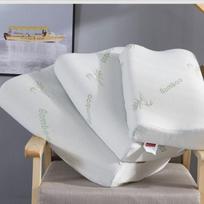 Tarptautinė bambuko pluošto atminties putų pagalvė - Bangos formos dovanų leidimas 30x50x10-7CM Memory Pillow gray
