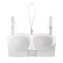 Seksuali liemenėlė be petnešėlių didesnio dydžio apatiniai besiūliai priekyje užsisegantys Bralette Push Up Neslystantys liemenėlės daugialypiai moteriškas apatinis trikotažas M-6XL XL balta