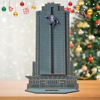 Christmas Die Hard Advent Calendar for Desktop Wooden Ornaments gray