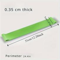 1pc Premium TPE Resistance Band - Ultimate Full Body Workout Companion for Home Gym & Yoga Stretchy, Fitness Equipment 1pc žalia