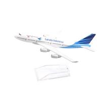 16cm GARUDA INDONESIA Boeing 747 Airplane Model Airplane Diecast Metal 1/400 Scale Planes mėlyna/balta