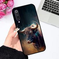 Skirta Xiaomi Mi 9 SE dėklas 9SE Spalvotas spaudinys Minkštas silikonas TPU Matinis telefono dėklas Mi9 Pro 4G 5G Fundas Mi 9 Lite Animacinis buferis For Xiaomi Mi 9 SE blue